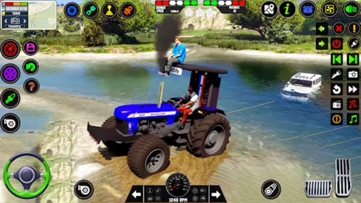 Tractor Driving Tractor Games android App screenshot 7